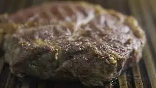 A Delicious Grilled Meat In Close-up View