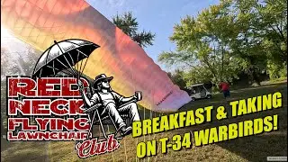 Paramotor Cross Country Breakfast Trip - Redneck Flying Lawnchair Club