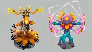 Titansouls Comparison - Cruv'laaphtian Crocus and Phosphoran Phlox (My Singing Monsters)