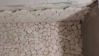 natural stone mosaic on the wall