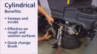Advance SC6000 Riding Sweeper Scrubber - Cylindrical or Disc Brushes