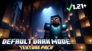 How to Download & Install Default Dark Mode Texture Pack in Minecraft 1.21.6