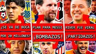 &iquest;BOCA pierde a ZEBALLOS?+ &iquest;MESSI se acerca al F&Uacute;TBOL ARGENTINO?+ RIVER sorprende+ BOMBA CR7+ RACING