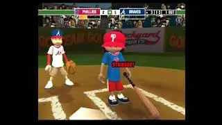 Philies vs Braves (SEAS0N game 2) Backyard Baseball 10