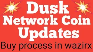 dusk network coin buy process ! dust network updates !