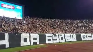 Tm Crew . Partizan -Tottenham 0-0 . 19.09.2014 . GROBARI IN TRANCE