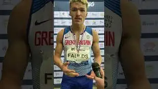 Meeting ELITE indoor de Miramas M&eacute;tropole 2022 interview d'Edward Faulds GBR 400m MASCULIN