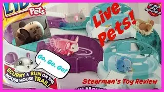 Little Live Pets: The Mouse! Lil Mouse House Trail! WATCH THE MOUSE GO ROUND!