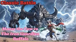 Mooza the Cow vs. The Iron Guardian Buffalo #cute #viral #funny