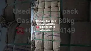 Supply Used Jute Bag bulk quanlity for Cashew nut,Cocoa no hole no tear #usedjutebag #jutebag#baobo