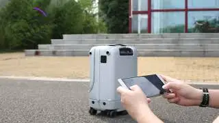 AUTO-FOLLOW Robotic Luggage ~ World's Smartest Suitcase ~ Airwheel SR5