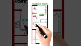15x35 fit House Plan #homedesign #gharkakhana #vastu