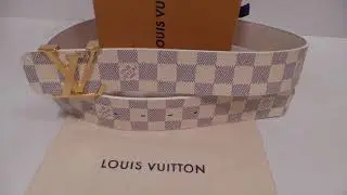Louis Vuitton Mens Belt New Unboxing Review Authentic Damier Azur
