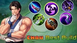 PERFECT CHOU HACK DAMAGE FOR NEW UPDATE |Mlbb Chou New Build For One Shot #mlbb #topchou