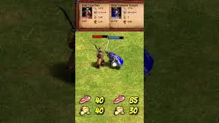 Elite Liao Dao vs Elite Teutonic Knight | The Three Kingdoms | AoE2 #Shorts