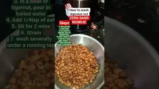 HOW TO WASH TIGERNUT/ ZERO SAND RESIDUE #howto #tigernuts #howtowash #tigernutmilk #washing