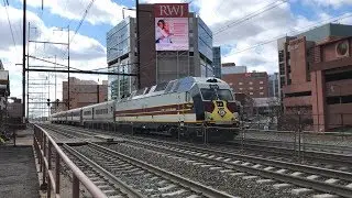 NJ Transit PTC Test Train w/ Erie Lackawanna ALP-45DP 4519 Heritage Unit @ New Brunswick
