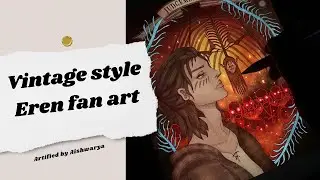 Vintage style digital painting process | Eren Yaegar | Procreate | Anime | Attack on Titan | YouTube