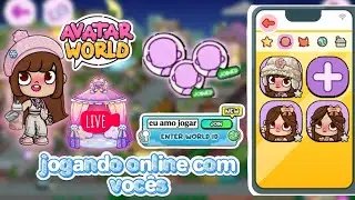 Dublagens de avatar word🥰 está ao vivo! Jogando AVATAR WORLD 🥰 ONLINE! Com vcs ✨
