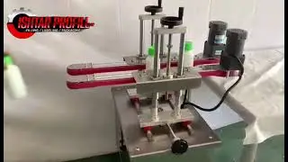 simple transfer conveyor for inkjet date code printer from bottom of the bottles.