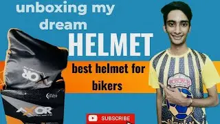 axor helmet unboxing  | unboxing my dream helmet| best helmet for bikers | axor helmet