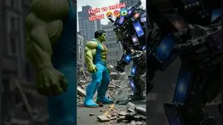 HULK vs MOBILE MONSTER &ndash; Will He Save the City or Lose Everything? 😱🔥 #shorts  #ai #aihulk #hulk