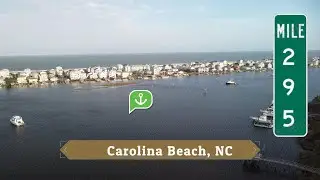 Carolina Beach Anchorage Aerial on the Great Loop ICW MM 295