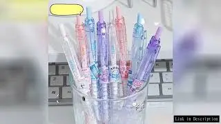 40pcs Bling Transparent Gel Pens Set Cute School Supplies Wholesale Student Athestic Pens for Writin