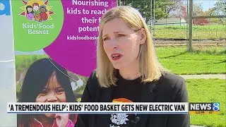 &lsquo;A tremendous help&rsquo;: Kids&rsquo; Food Basket gets new electric van