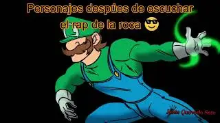 Personajes antes y despu&eacute;s de escuchar el rap de la roca