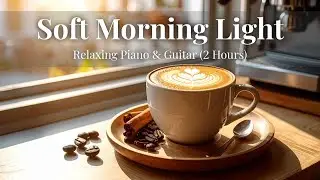 Soft Morning Light ☕ Cozy Piano & Acoustic Guitar for a Peaceful Caf&eacute; Morning