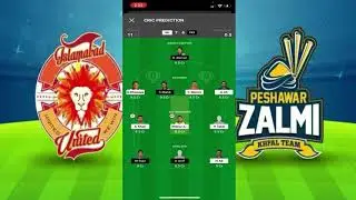 PSL 2021 ISU VS PSZ 26th Match Prediction , Fantasy Team , Playing X1 Islamabad United Vs Peshawar