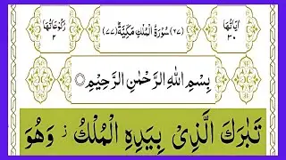 Surah Al Mulk | Big Green Colour Text HD | Heart Soothing Quran Tilawat | EP 241
