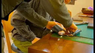 새로운 수강생의 구두가 만들어지는 과정. #5