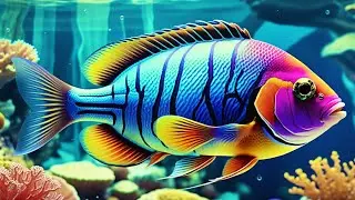 Aquarium 4K Ultra HD - Stunning Coral Reef Fish with Relaxing Meditation Music for Sleep #4kultrahd