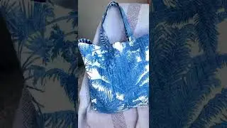 Cotton block print tote bag, affordable and comfortable! Best for the summer!