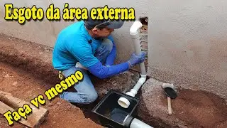 Como fazer Esgoto da área externa