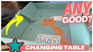Baby Portable Folding Diaper Changing Station with Wheels, Mobile Nursery from Egree (Review)
