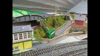 Adding Railway Scenery 503 PT3. More scenery along the eastern railway embankment, the area cleared.
