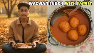 Garden Mai Special Wazwan Lunch Family K Sath 😋 Villager Majid 