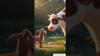 When Kindness Becomes Home ❤️😣 #ai #animation #cow