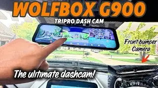 Wolfbox G900 Tri Pro - Is this the ultimate dash cam? Open box, Install and Review!