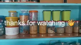 My new kitchen containers//filled grocery/kitchencleaning and maintenance/beautiful organisation..