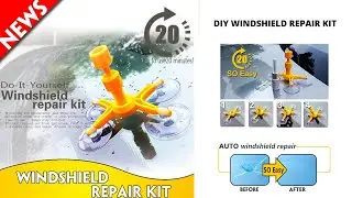 Car Windshield, Window Glass  Repair Kit Restore Crack Split or Scratch Dent for Car or Home Glass