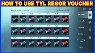 Tyl Regor Spin Event Bgmi || Tyl Regor Spin Event Pubg Mobile || Total Sign-ins Event Tyl Regor Spin