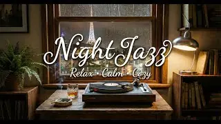 Rainy Melbourne City View - Soft Vintage Jazz & Rain Falling | Relaxing Ambience for Deep Work