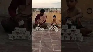 Build the tower using cup|DaddySon Family #daddysonfamily #funactivities #gameplay #tower #cup