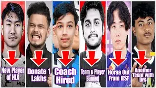 Team & Player Banned 2 Yrs😱? | Shreepech Hired Coach? | Cr7horaa Donate 1 Lakhs? | HLX New Player?