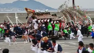 R7.5.11 長浜 曳っ込み 宮入 岩屋八幡神社 岩屋だんじり祭