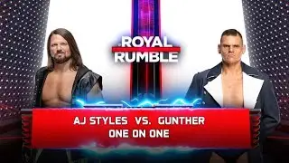 WWE Royal Rumble || This Match Went TOO HARD 💥 AJ Styles vs GUNTHER